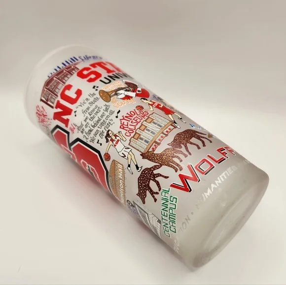 Catstudio NC State University Collegiate Frosted Glass - Wolfpack Ncsu Raleigh - Picture 6 of 8